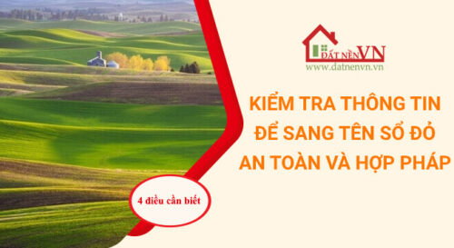thủ tục mua bán nhà đất