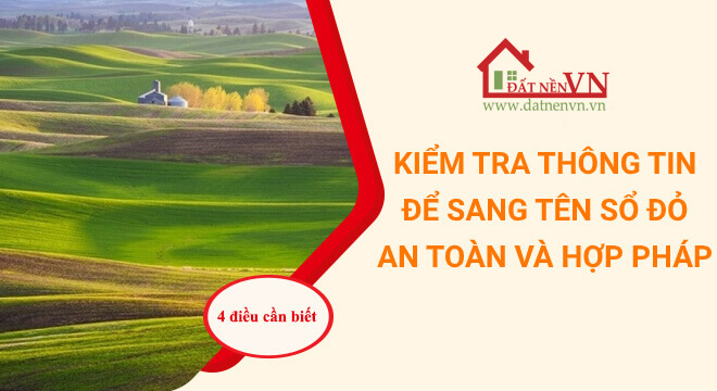thủ tục mua bán nhà đất