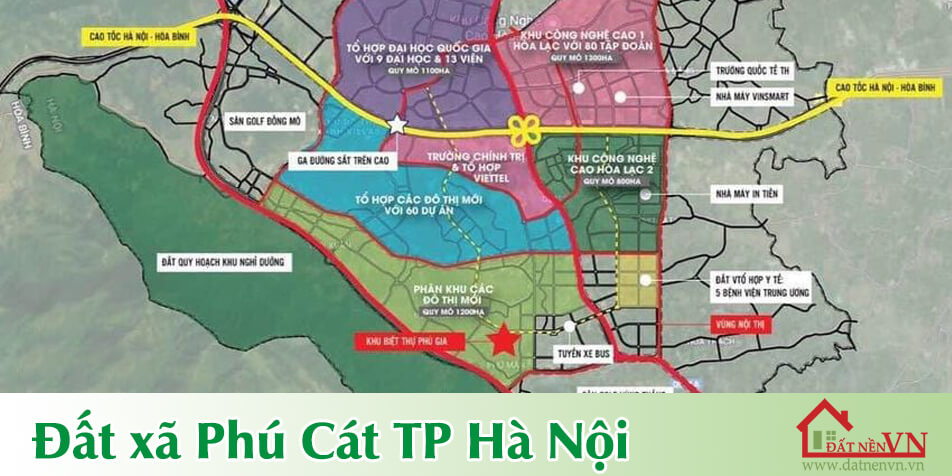 Dat xa Phu cat Dat xa Hoa Thach Dat xa Phu Man huyen Quoc Oai at