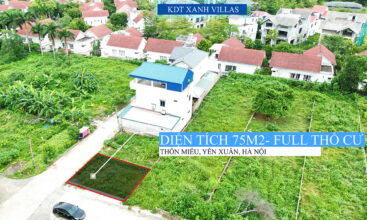Bán Đất Thôn Miễu Tiến Xuân – Lô Góc 75m2 Gần Xanh Villas và DH Quốc Gia Hà Nội